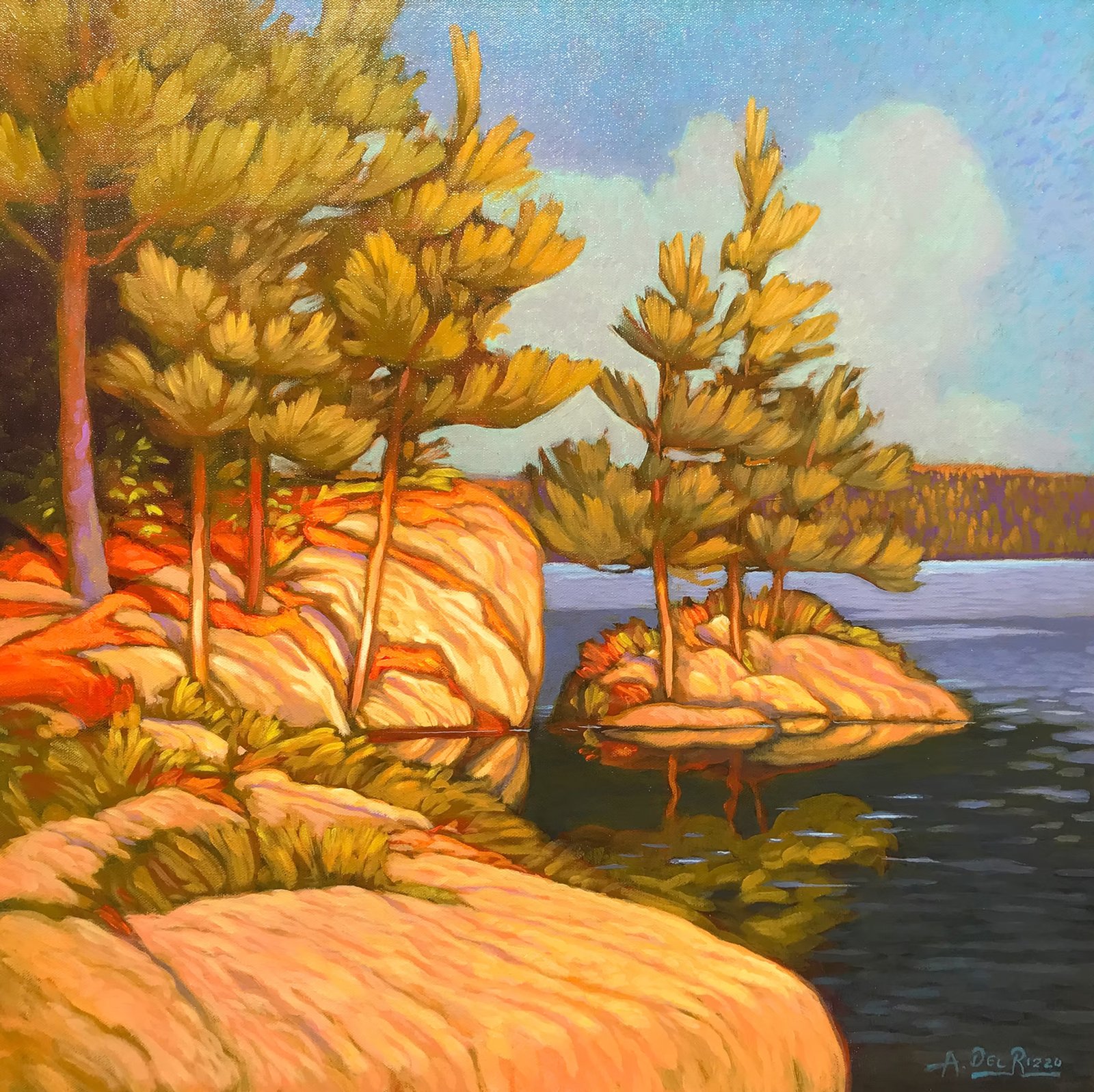 Delrizzo_Anthony_StrikingGold_Acrylic_24x24_$750 - Anthony Delrizzo