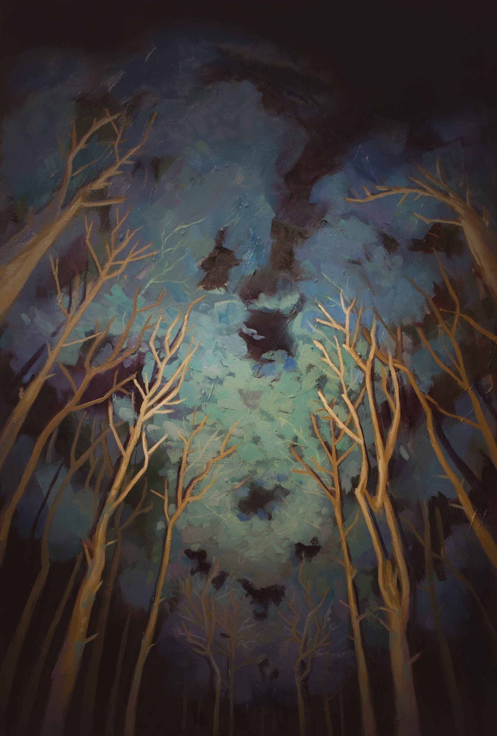 Donaldson_Matthew_TrailthroughtheDark_Oiloncanvas_24x36_2695