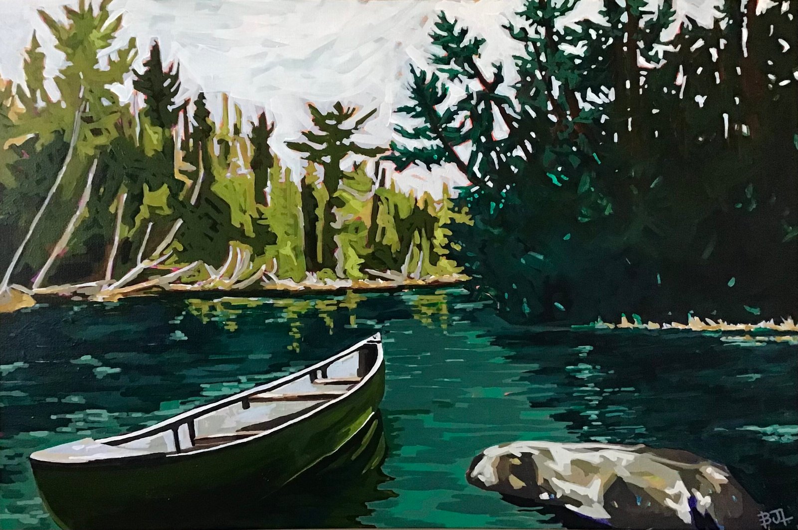 Lovell_Barbara-Jean_PeaceOnTheSaugeen_Acrylic_24x36_995 - Barbara-Jean Lovell